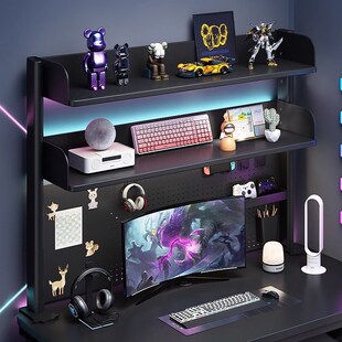 书架桌面置物架多层洞洞板宿舍办公D电脑桌收纳架学生学习桌上书