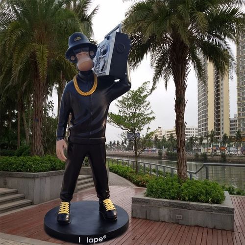 玻璃钢卡通雕g塑定制卡通人物造型雕像景观园林装饰品迎宾人物摆