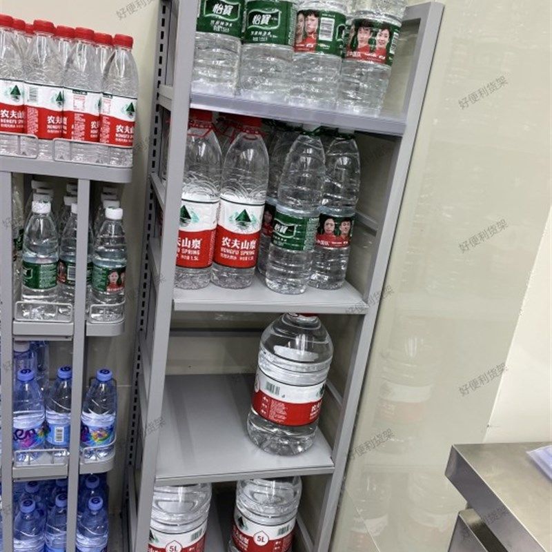 超市便利店大桶装水饮料堆头架/陈列架/矿泉水展示架/多层水架子