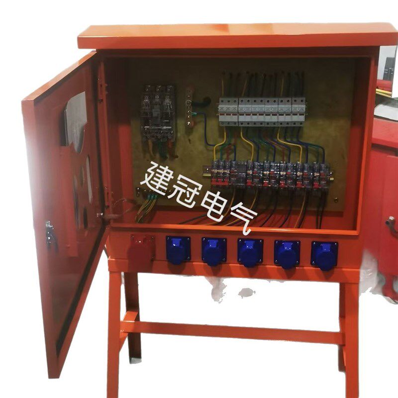 工地临时一级二级三级高脚支架配电箱125A8路2/3相工地防爆插座箱