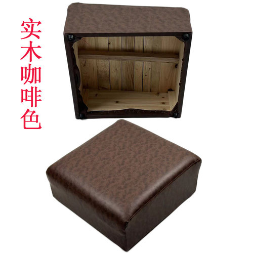 家用皮革拜凳拜垫禅垫跪垫礼佛打座拜垫拜椅实V木拜凳磕头跪拜