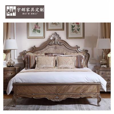 福溢家居 意大利风维罗纳系列木板床双人床欧式简约美式卧室家具