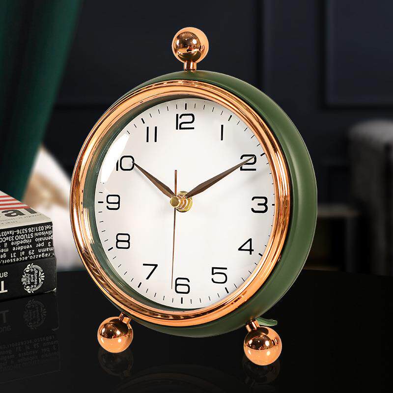 中式钟表座钟客厅家用坐钟时钟摆件桌面摆钟卧室摆放台钟网红款