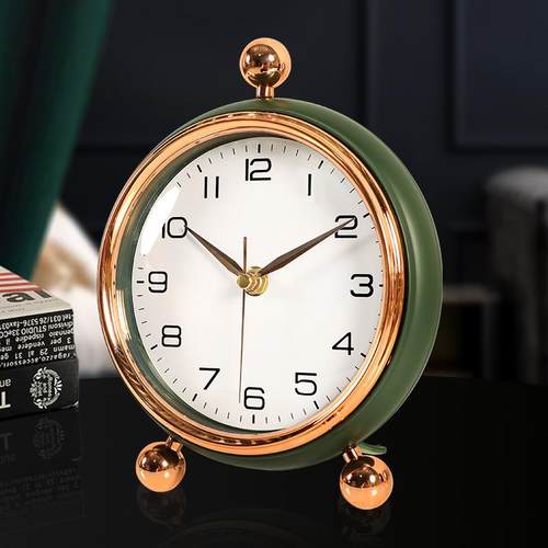 中式钟表座钟客厅家用坐钟时钟摆件桌面摆钟卧室摆放台钟网红款