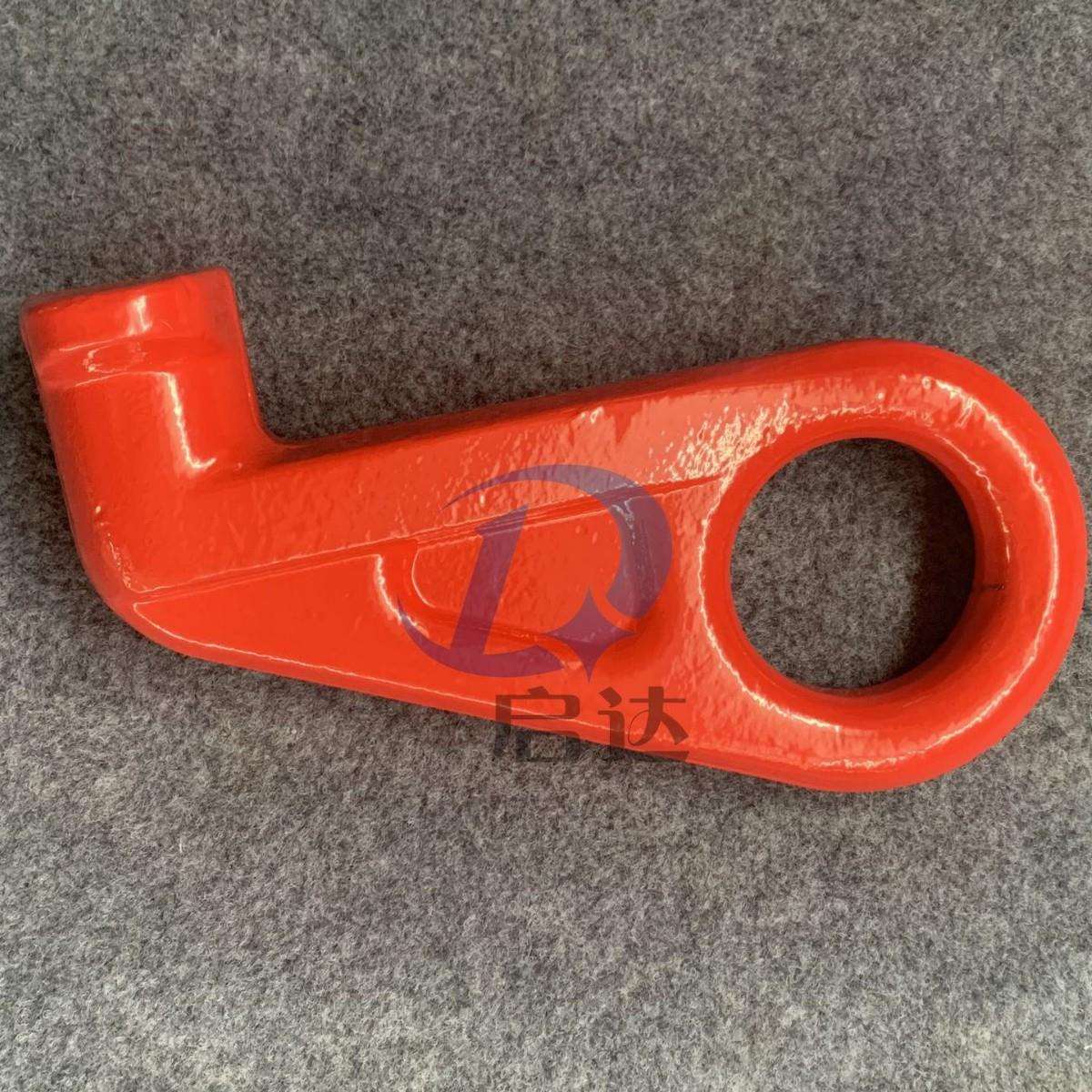 12.5吨集装箱钩G80级眼型集装箱吊钩左右角45度集装箱吊点吊环