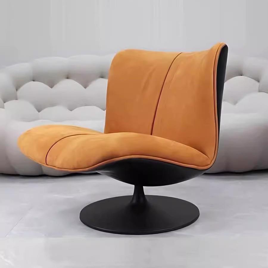 baxter轻奢意式客厅旋转单人沙发极简玛丽莲懒人阳台鸭嘴休闲躺椅