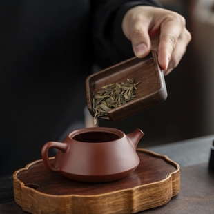 北美黑胡桃木茶则茶荷功夫茶具实木茶道配件茶勺分茶醒茶器茶托盘