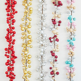 圣诞节装饰品亮光球吊饰球挂件串球门饰氛围场景布置W节日装扮用