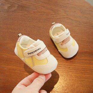 秋季一岁男宝宝g学步鞋软底6到12个月婴儿鞋子春秋款婴幼儿机能鞋