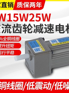 利野晟铭6W15W25W3p80V交流齿轮220V调速减速电机马达2IK6RGN-C