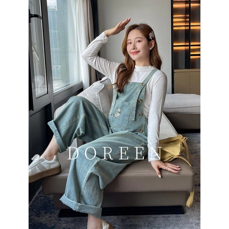 多琳娜孕妇背带裤秋季外穿牛仔大码宽松2024新款孕妇裤孕妇装秋冬,孕妇装/孕产妇用品/营养,孕妇休闲裤,淘宝优惠券,粉丝福利购,淘宝优惠卷