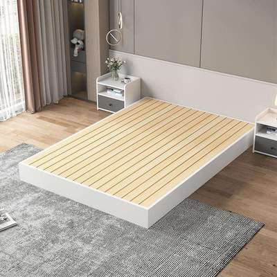XQ榻榻米床家用卧室实木床简约现代无床头排骨架床架子日式落地矮