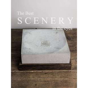 露滴水点水与时间的流动逗猫茶室酒店民宿前台禅意流水景摆件