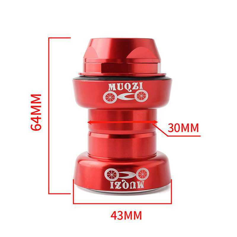 MUQZI公路死飞折叠自行车复古碗组22.2/1英寸有牙前叉内置车头碗