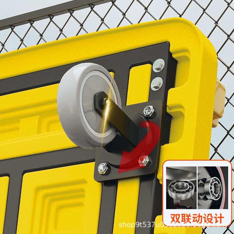 添德利手推车拉货平板车快递静音轮小拖车重型轮搬运车重型搬运