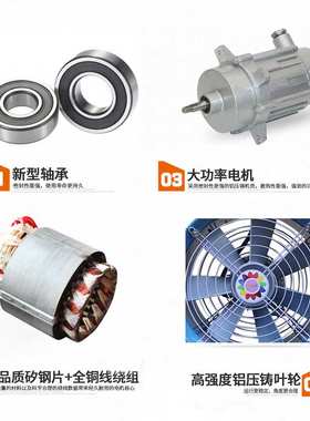 SHT36V大风量手提岗位式轴流通风机 立式带底架车间送风机 铝叶