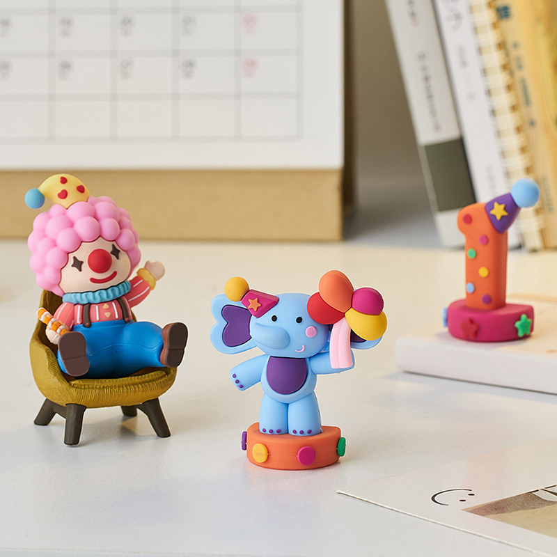 可爱卡通马戏团公仔小摆件办公室好物桌面玩偶送男生女生闺蜜礼物,家居饰品,装饰摆件,淘宝优惠券,粉丝福利购,淘宝优惠卷