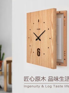 竖款 定制尺寸 电表箱装饰画加钟表遮挡装挂画P竖式大尺寸竖版diy