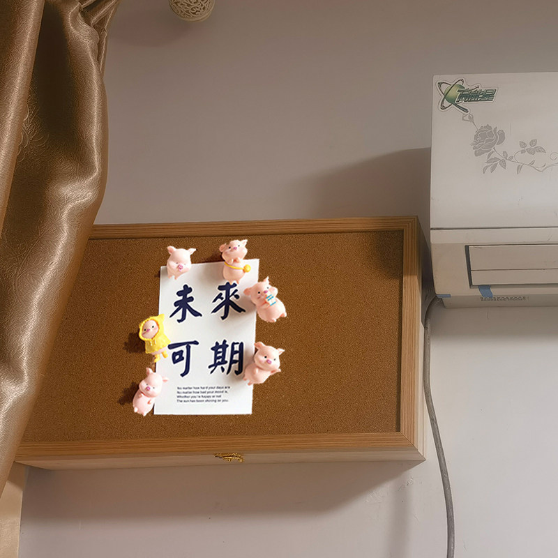 大尺寸入户家用奶油风电表箱装饰画遮盖定制现代简约空调管软木板