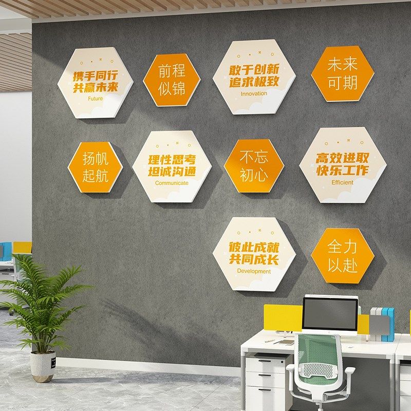 公司文化墙面企业办公室氛围布置装饰标语贴团队励志挂画会议高级,家居饰品,文化墙贴,淘宝优惠券,粉丝福利购,淘宝优惠卷