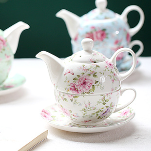 那些时光 一壶一杯韩式子母壶一人饮茶壶茶具套装 陶瓷.花茶壶茶
