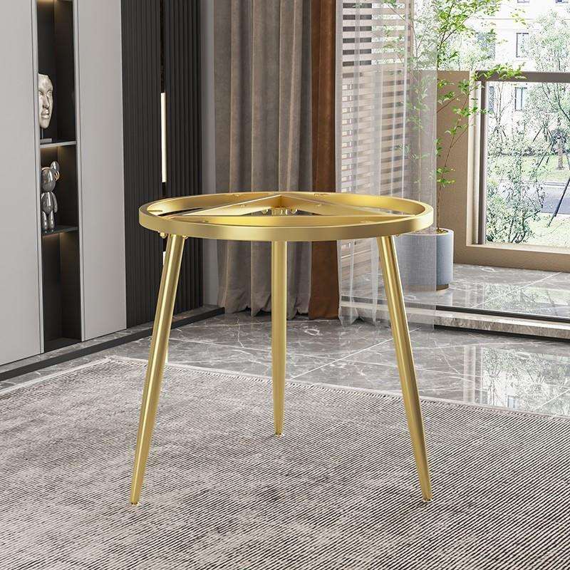 现货铁艺大理石圆桌腿支架岩板茶几会议圆形桌脚支撑架餐桌架底座