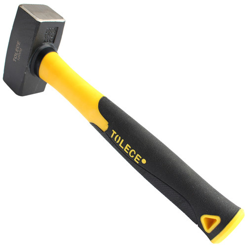 八角锤 石工锤 1000克纤维柄防震铁锤家用大榔头消防锤工具大锤子