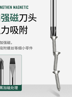 螺丝刀十字一字工业级带强磁螺丝批套装多功能平口起子超硬小改锥