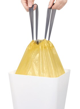 彩色抽绳家用垃圾袋45*50CM*15只