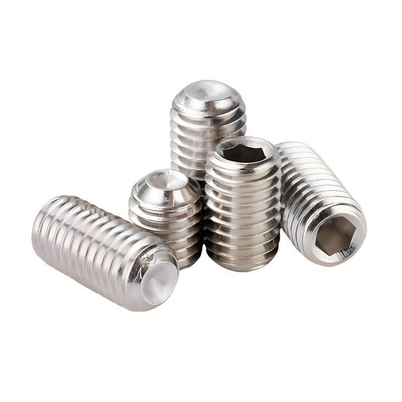 304不锈钢DIN916内六角凹端紧定螺钉无头机米顶丝止付螺丝M2-M16