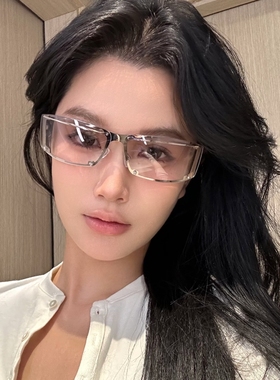 Y2K金属无框水银防紫外线墨镜