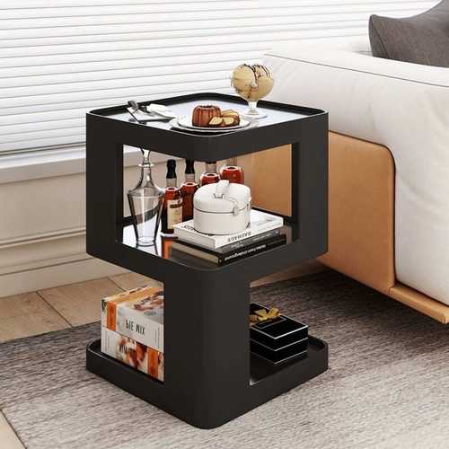 铁艺床头柜现代简约卧室家用床头置物架轻奢小户型边几边柜小