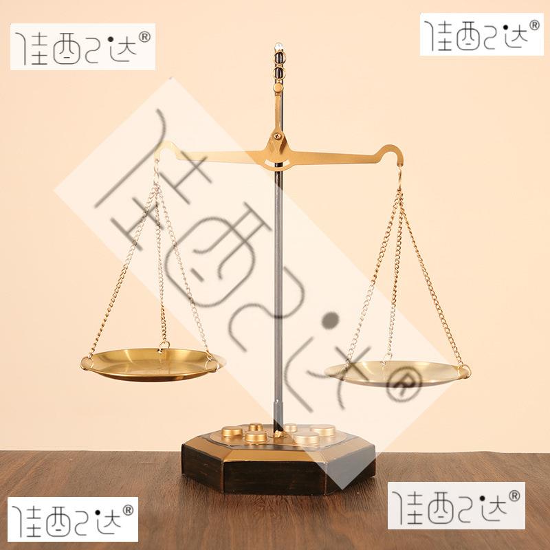 复古怀旧铁艺天平秤模型客厅餐厅咖啡厅家居桌面装饰摆件摄影道具