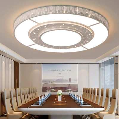 超特大尺寸会议室吸顶灯圆形大灯客厅灯简约现代大厅直径1米2灯具