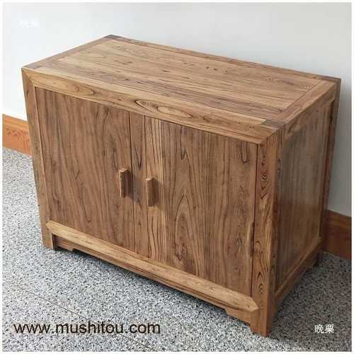 老榆木做旧复古实木鱼缸草缸海水缸珊瑚缸水陆缸底柜底架