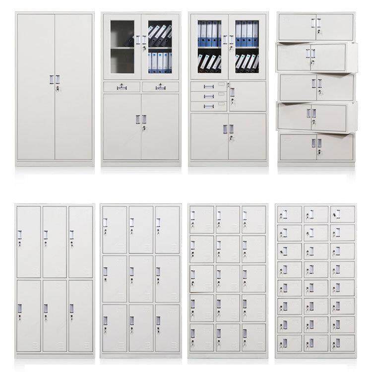 钢制更衣柜文件柜员工宿舍浴池健身房存包储物柜办公室带锁资料柜