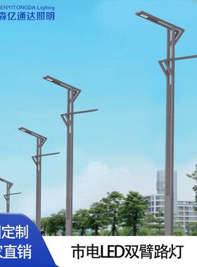 户外模组LED单双臂高低臂道路灯6米8米12米市政工程道路照明路灯