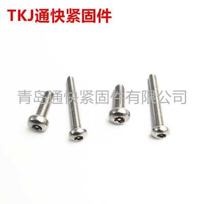 ISO 14581梅花槽沉头螺钉 不锈钢梅花沉头带柱防盗螺钉 螺丝定 做