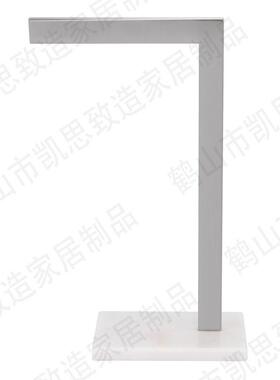30x10x0.8mm7字型管+190x120x18mm大理石底座浴室桌面手巾架