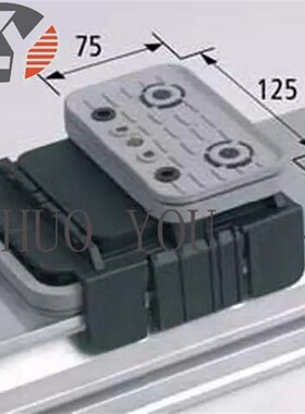 施迈茨恩德豪迈星辉加工中心手工定位单通道真空吸盘125X75X50mm