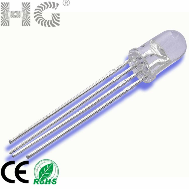 5mm四脚全彩RGB共阳 舞台灯光 RGB混色全彩led灯珠