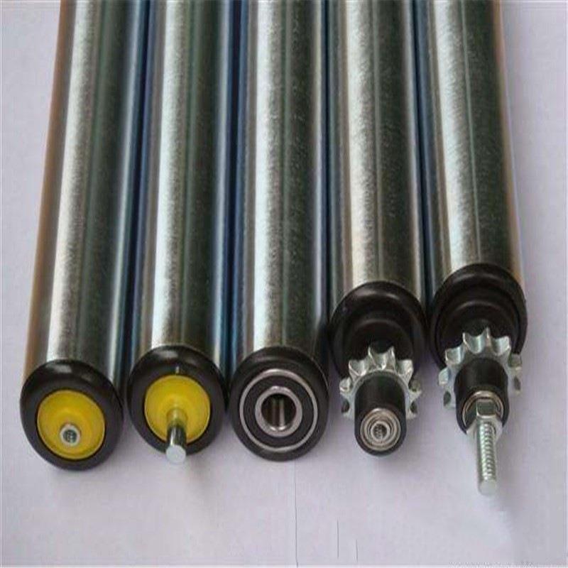 供应不锈钢无动力滚筒双排链轮输送滚筒单排链轮流水线托辊