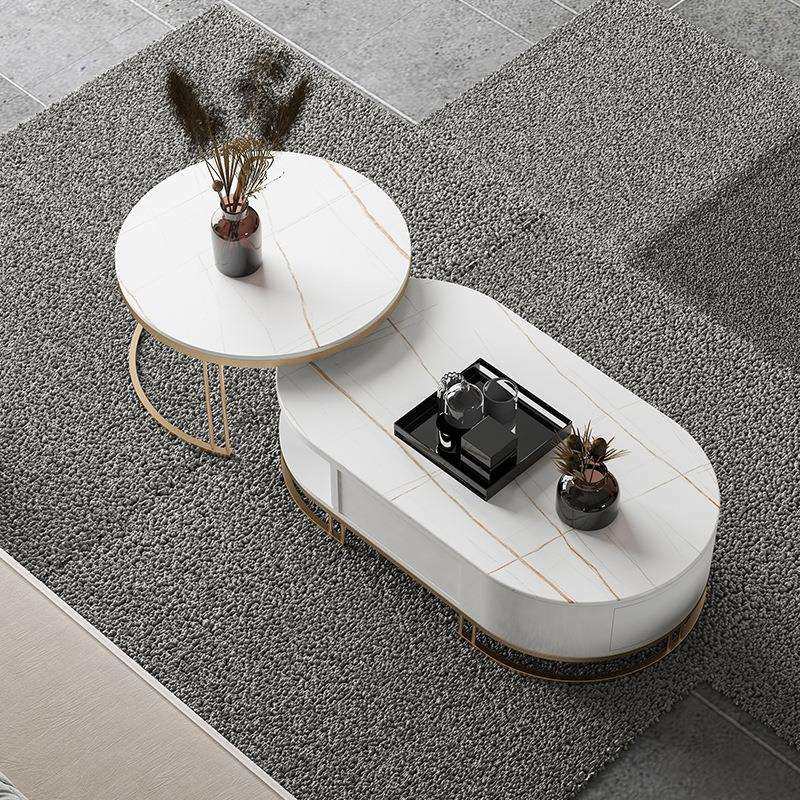 北欧岩板茶几小户型客厅家用茶几桌简约椭圆形带抽屉沙发茶几组合,电子元器件市场,其它元器件,淘宝优惠券,粉丝福利购,淘宝优惠卷