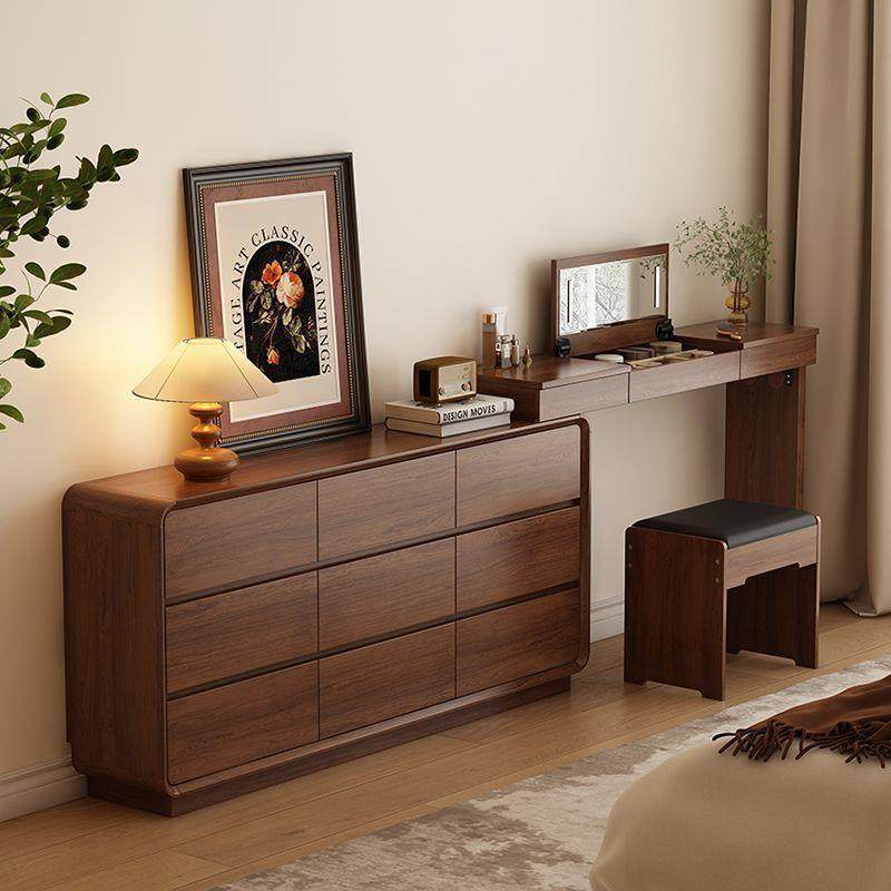 fLE全实木梳妆台斗柜一体卧室床尾收纳柜爆款化妆书桌2025新款化,电子元器件市场,其它元器件,淘宝优惠券,粉丝福利购,淘宝优惠卷