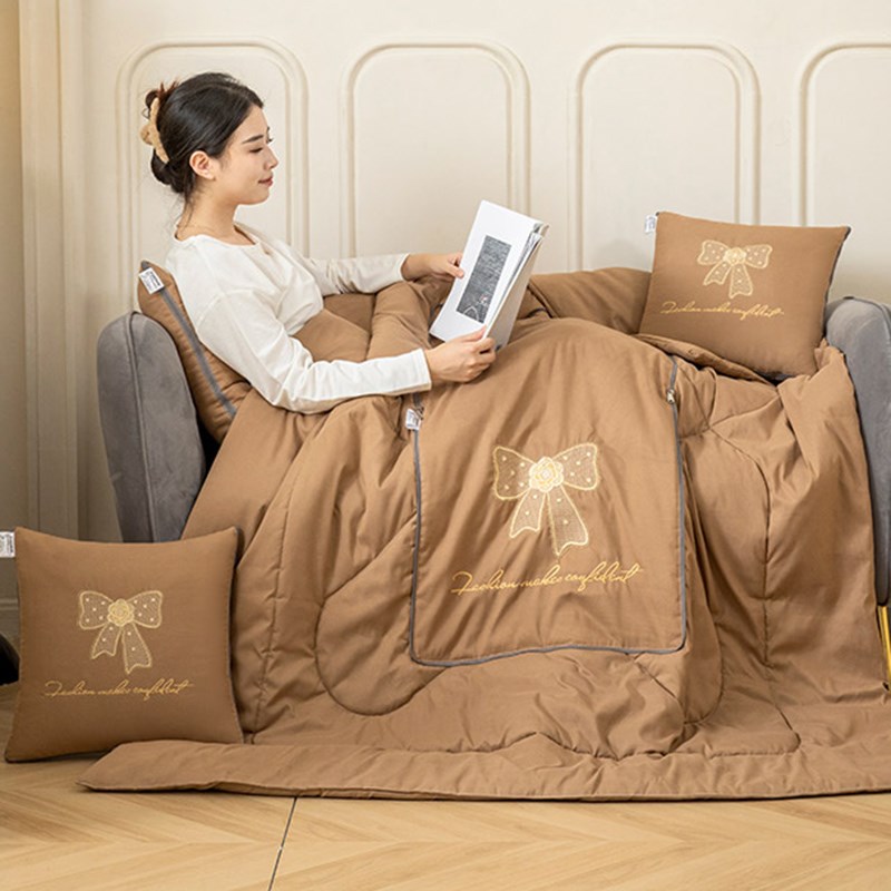 汽车抱枕被子两用多功能车载靠垫被D沙发靠枕可折叠午睡空调枕头