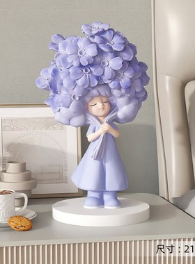 轻奢女孩桌面摆件客厅玄关电视柜酒柜家居软装P饰品生日礼物送女