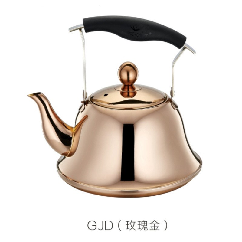 茶壶大容量5升家用不锈钢鸣音烧水壶火锅店M专用加汤壶电磁炉商用