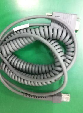 适用symbol斑马ls2208 4208 3578 4278 6708等扫描枪串口线弹簧线