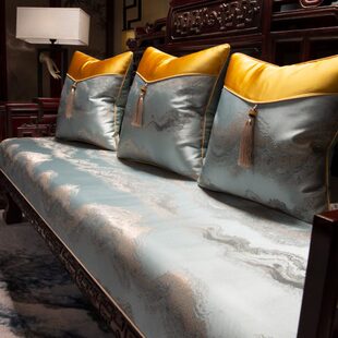 实木家具轻奢客厅家用罩中式红木沙发垫盖布防滑高档巾坐垫套定制