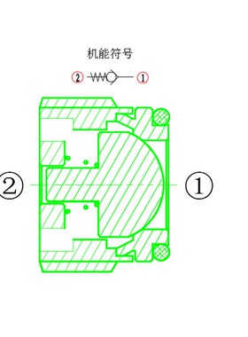 管路旋入式保压阀 纽扣单向阀液压埋入式 微型 阀 ILCV2000单向阀